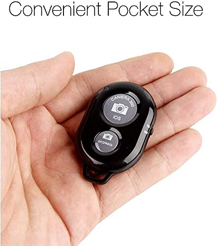 TVN Shutter Remote Control with Bluetooth Wireless Technology - Create Amazing Photos and Videos Hands-Free - Works with Most Smartphones and Tablets (iOS and Android) (Black) - DropSr