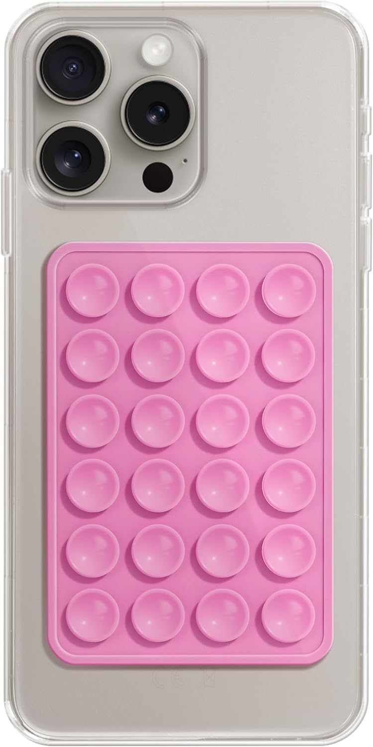 TVN Suction Phone Case, Phone Suction Sticker, Silicone Suction Phone Case for Hands-Free Mobile Accessory Holder Grip, Video Phone Accessory Compatible Mirror, Shower-(Blue) - DropSr