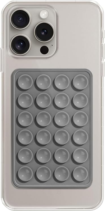 TVN Suction Phone Case, Phone Suction Sticker, Silicone Suction Phone Case for Hands-Free Mobile Accessory Holder Grip, Video Phone Accessory Compatible Mirror, Shower-(Blue) - DropSr