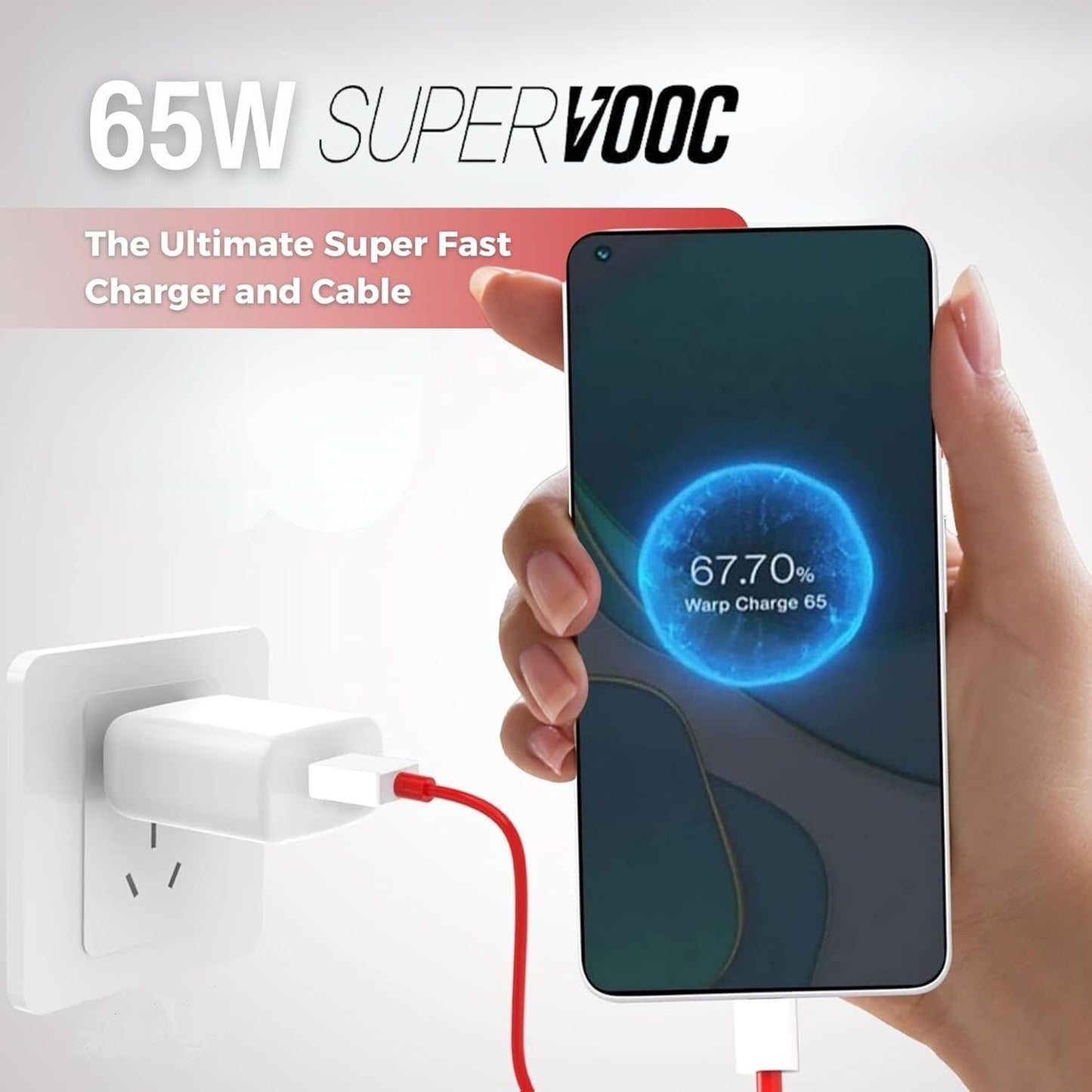 TVN 65W SUPEVOOC Fast Charger with Type-C Cable - DropSr