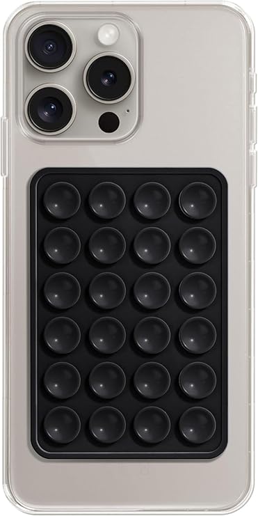 TVN Suction Phone Case, Phone Suction Sticker, Silicone Suction Phone Case for Hands-Free Mobile Accessory Holder Grip, Video Phone Accessory Compatible Mirror, Shower-(Blue) - DropSr
